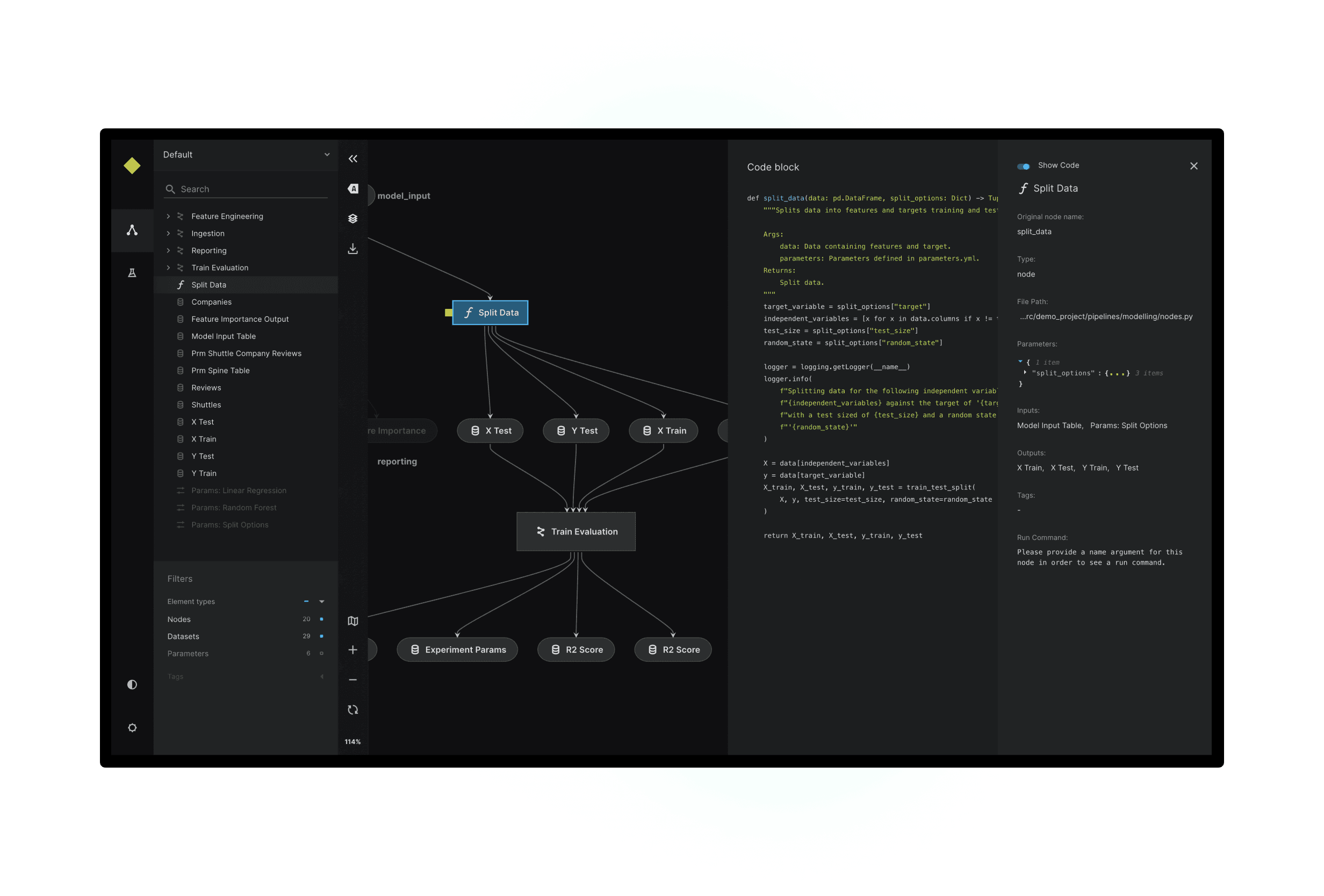 Kedro-Viz example